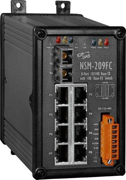 NSM-209FC CR » 8 Port Ethernet Switch