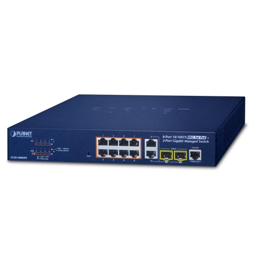FGSD-1008HPS » 10-port Managed Ethernet Switch
