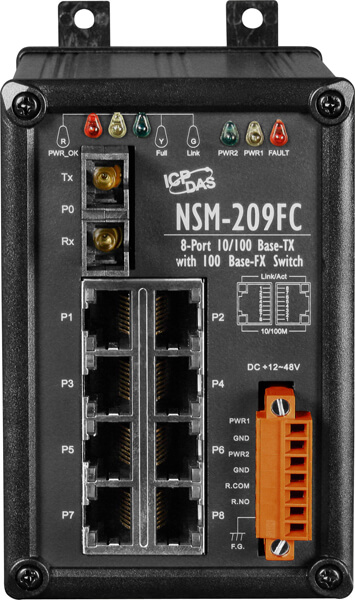 NSM-209FC CR » 8 Port Ethernet Switch