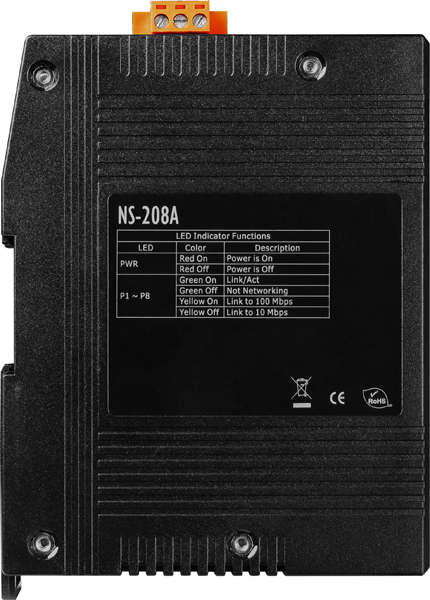 NS-208A CR » 8 Port Ethernet Switch