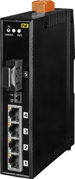 NS-205PFCS-60 CR » 5 Port PoE Switch