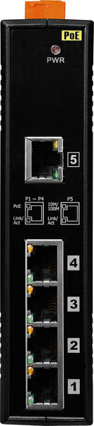 NS-205PSE-24V CR » 5 Port PoE Switch