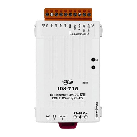 tDS-715 CR » RS-485/422 - Ethernet Device Server