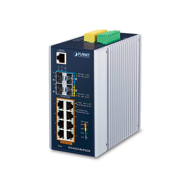 IGS-6325-8UP2S2X » 12-port Managed Ethernet Switch