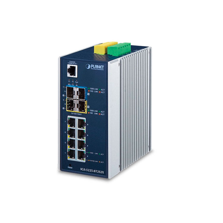 IGS-5225-8T2S2X » 8-port Managed Ethernet Switch