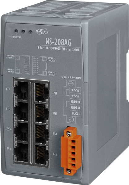 NS-208AG CR » 8 Port Ethernet Switch