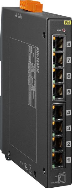 NSM-208PSE CR » 8 Port PoE Switch