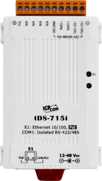 tDS-715i CR » RS-485/422 - Ethernet Device Server